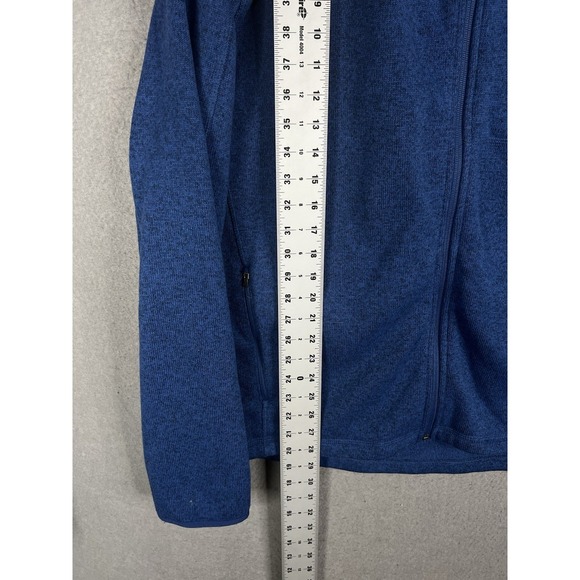 LL Bean Sweater Mens XXL Blue Navy Fleece Jacket Full Zip Regular Fit 504938 - Picture 5 of 7